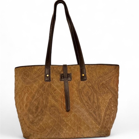 J. McLaughlin Handbags - J.McLaughlin Vintage Velvelt Paisley Large Tote Bag.